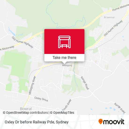 Oxley Dr before Railway Pde map