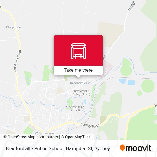 Bradfordville Public School, Hampden St map