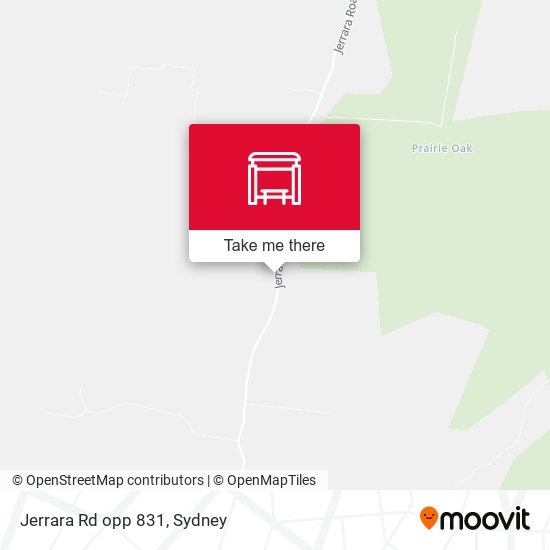 Jerrara Rd opp 831 map