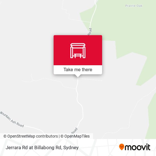 Jerrara Rd at Billabong Rd map