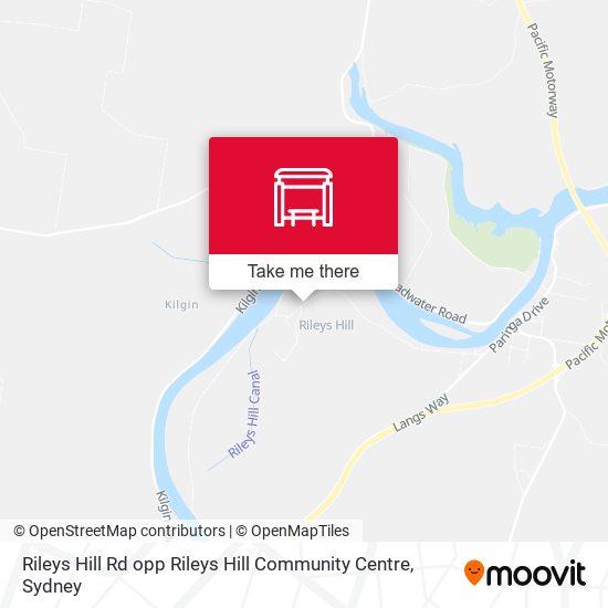 Rileys Hill Rd opp Rileys Hill Community Centre map