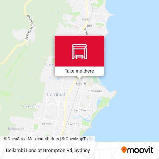 Bellambi Lane at Brompton Rd map