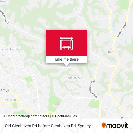 Old Glenhaven Rd before Glenhaven Rd map