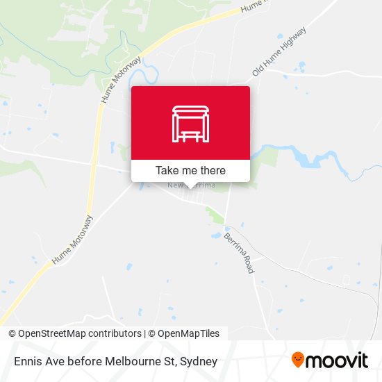 Ennis Ave before Melbourne St map