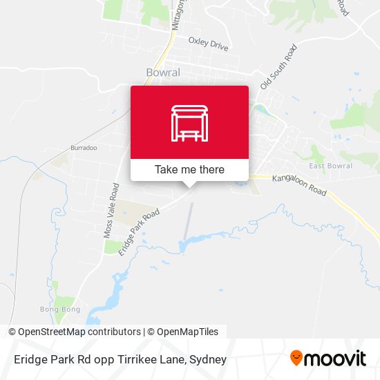 Eridge Park Rd opp Tirrikee Lane map