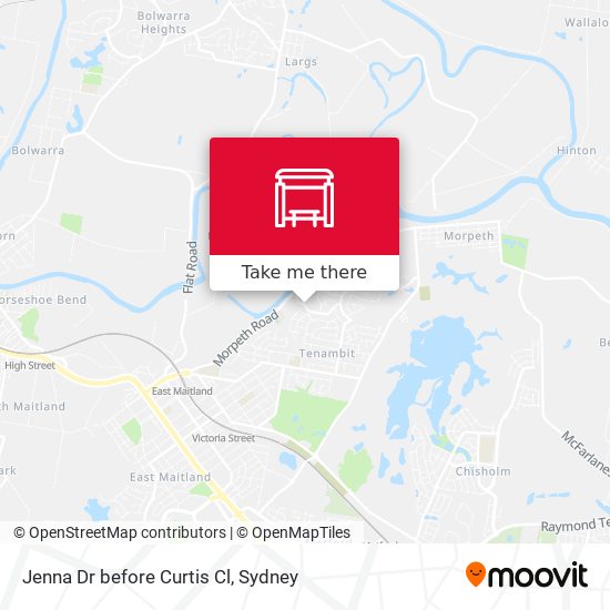 Jenna Dr before Curtis Cl map