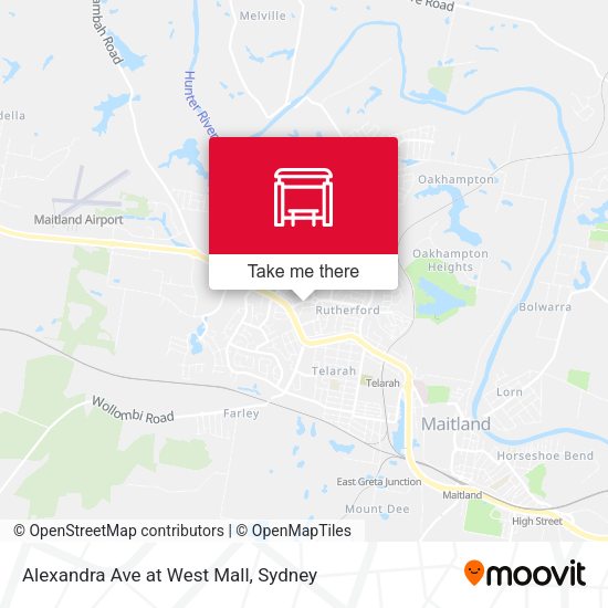 Alexandra Ave at West Mall map