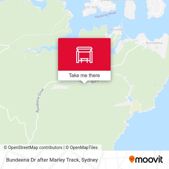 Bundeena Dr after Marley Track map