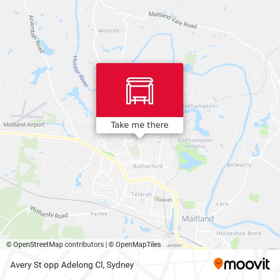 Avery St opp Adelong Cl map
