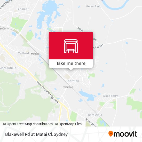 Blakewell Rd at Matai Cl map