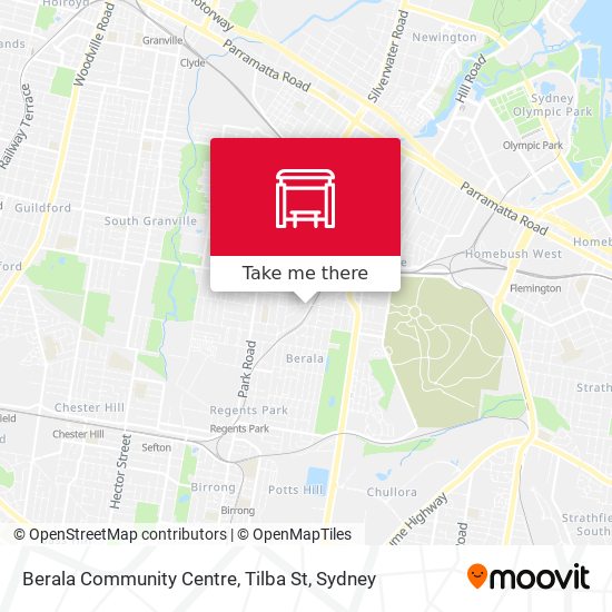 Berala Community Centre, Tilba St map