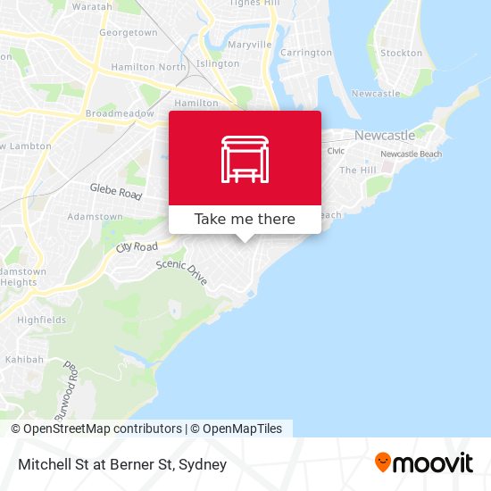 Mitchell St at Berner St map