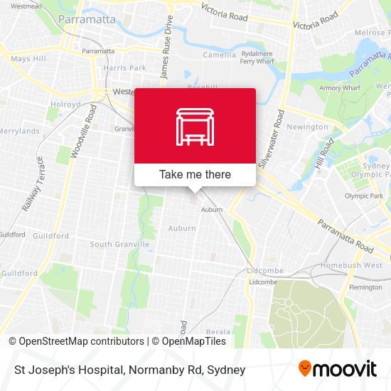 St Joseph's Hospital, Normanby Rd map