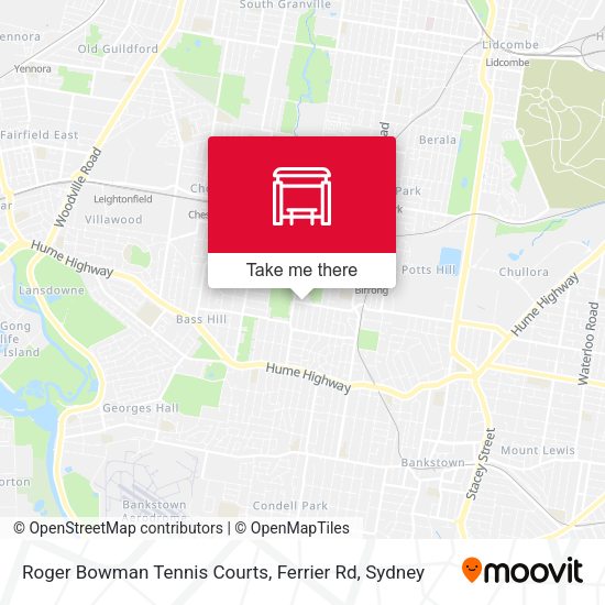 Roger Bowman Tennis Courts, Ferrier Rd map