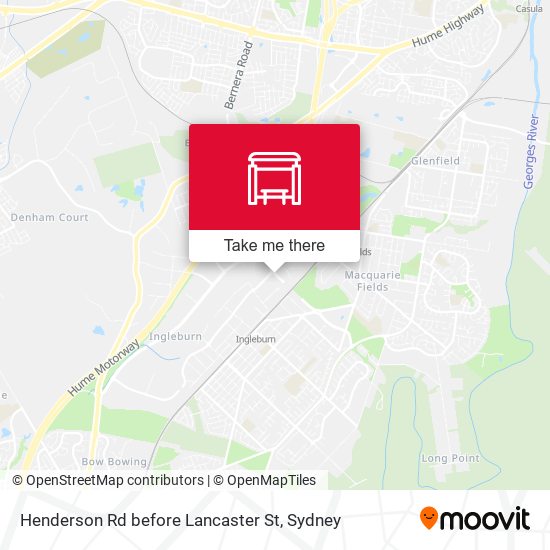 Henderson Rd before Lancaster St map