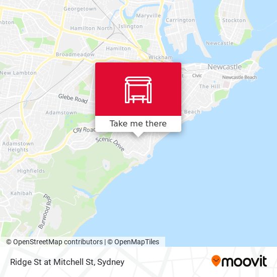 Ridge St at Mitchell St map