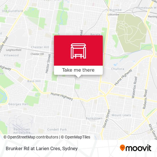 Brunker Rd at Larien Cres map