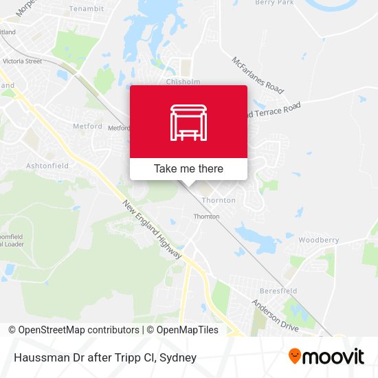 Haussman Dr after Tripp Cl map