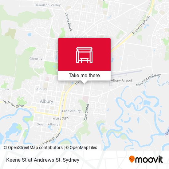 Keene St at Andrews St map