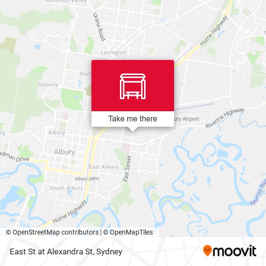 East St at Alexandra St map