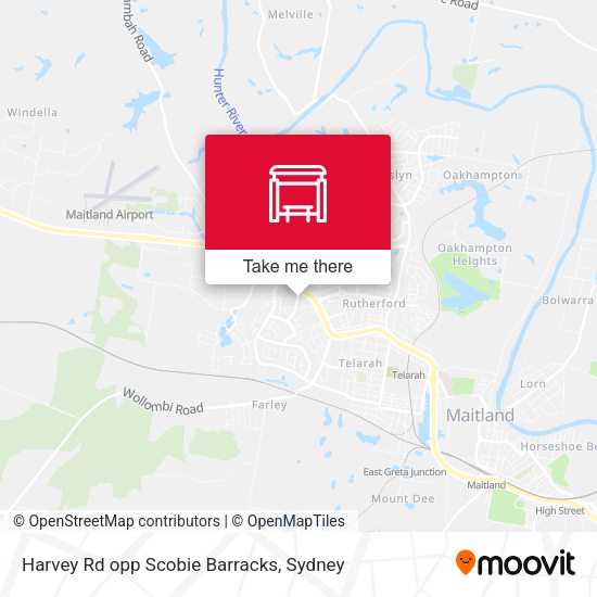 Harvey Rd opp Scobie Barracks map
