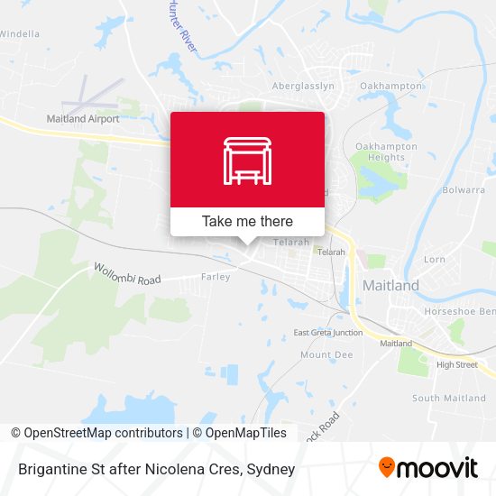 Brigantine St after Nicolena Cres map