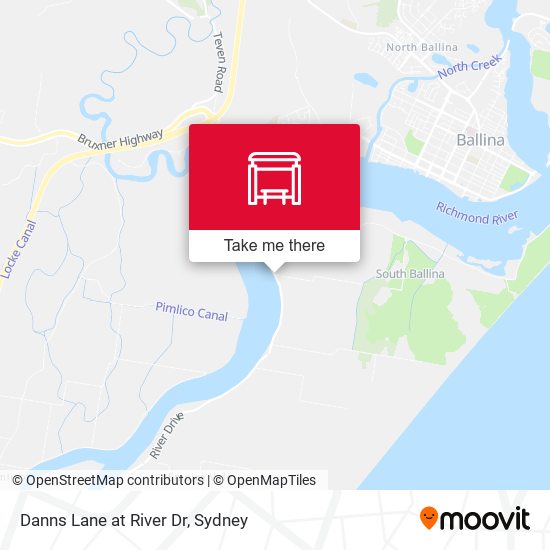 Danns Lane at River Dr map