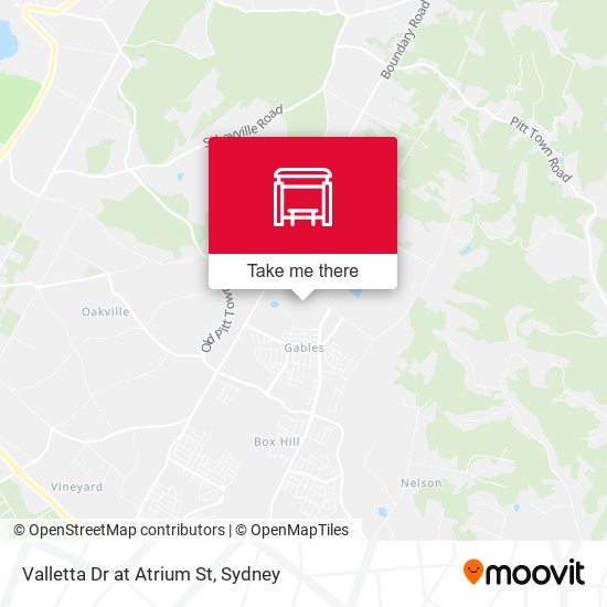 Valletta Dr at Atrium St map