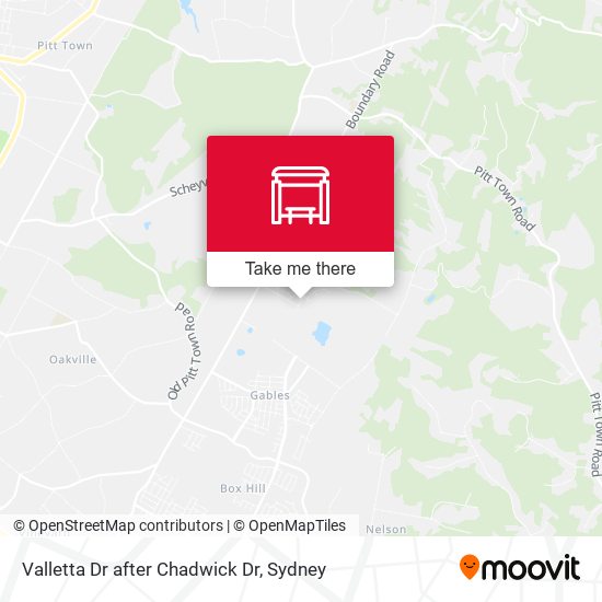 Valletta Dr after Chadwick Dr map