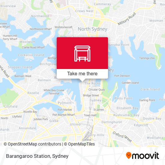Barangaroo Station map