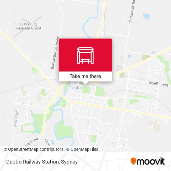 Dubbo Railway Station map