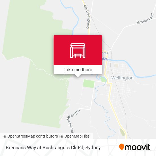 Brennans Way at Bushrangers Ck Rd map
