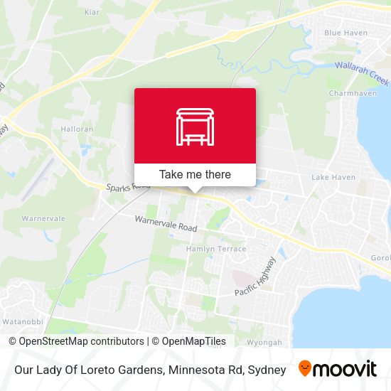 Our Lady Of Loreto Gardens, Minnesota Rd map