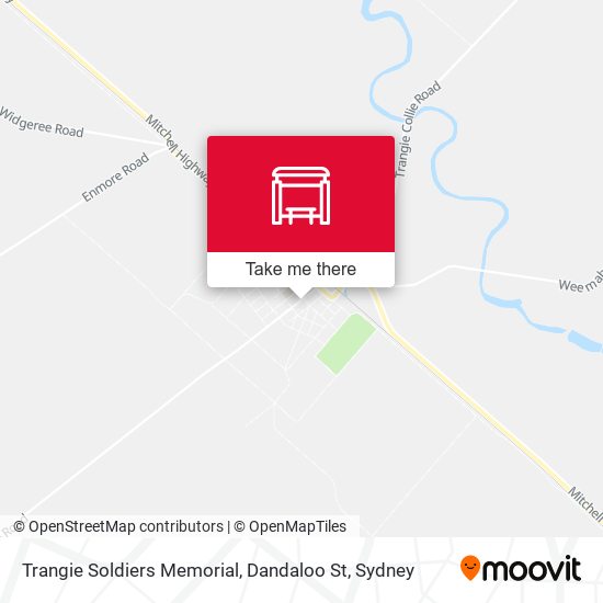 Trangie Soldiers Memorial, Dandaloo St map