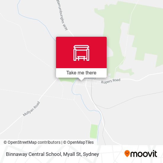 Binnaway Central School, Myall St map