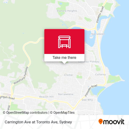 Carrington Ave at Toronto Ave map