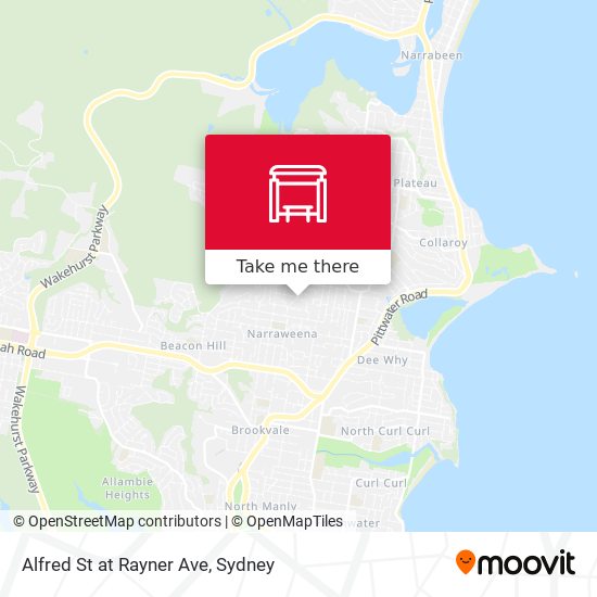 Alfred St at Rayner Ave map
