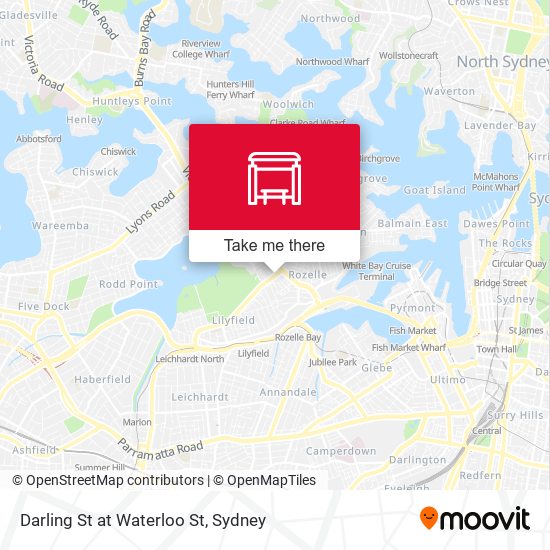 Darling St at Waterloo St map