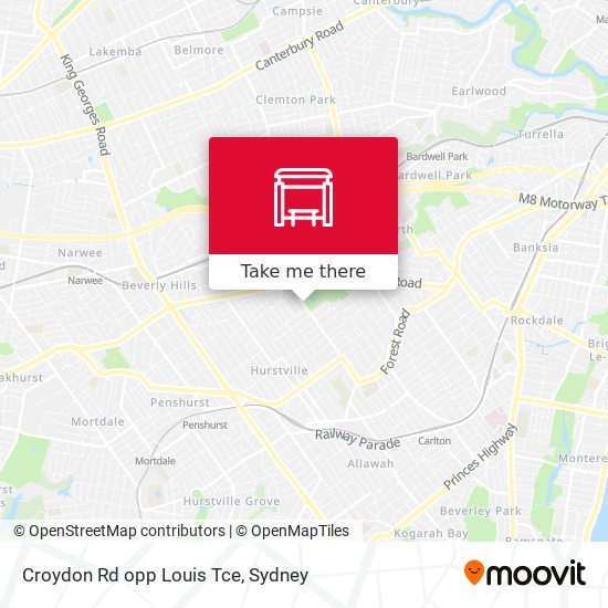 Croydon Rd opp Louis Tce map