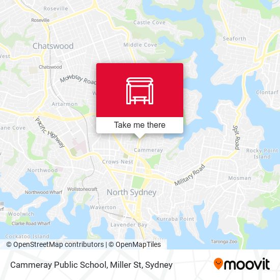 Cammeray Public School, Miller St map