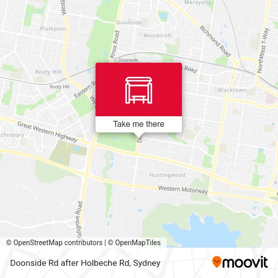 Doonside Rd after Holbeche Rd map