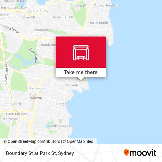 Boundary St at Park St map