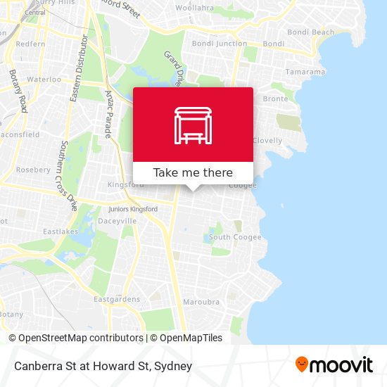 Canberra St at Howard St map