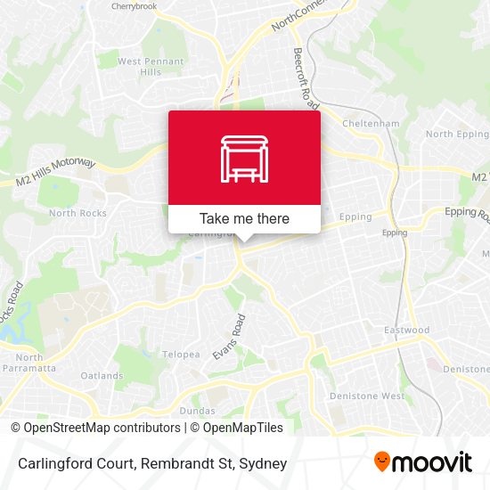 Carlingford Court, Rembrandt St map