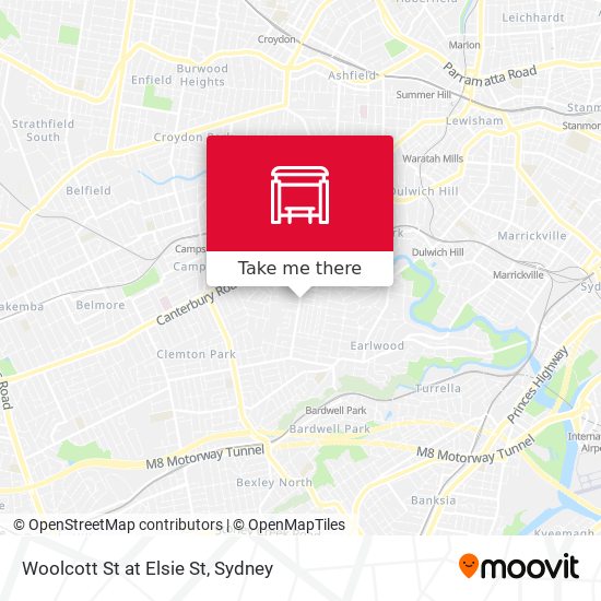 Woolcott St at Elsie St map