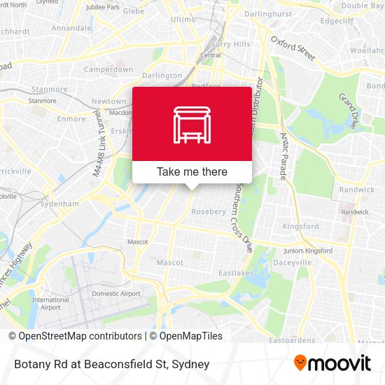 Botany Rd at Beaconsfield St map