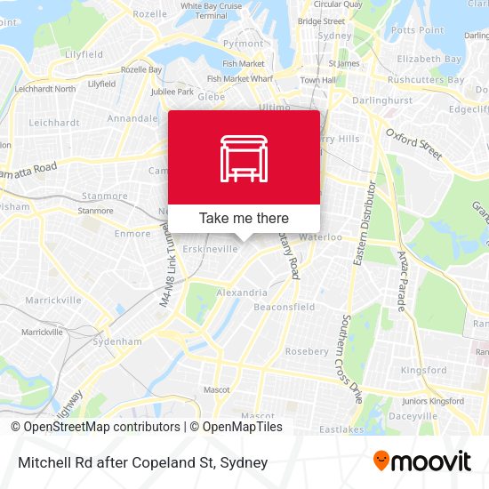 Mitchell Rd after Copeland St map