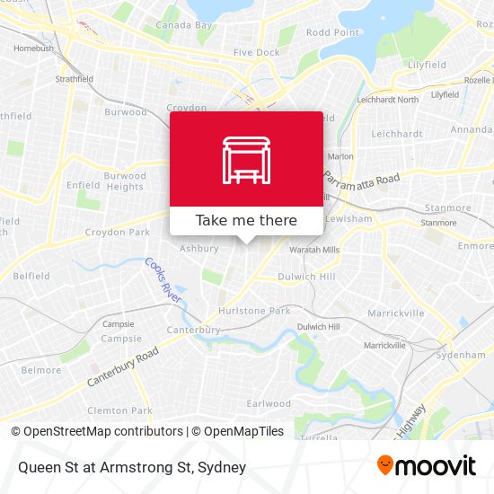 Queen St at Armstrong St map