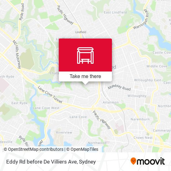 Eddy Rd before De Villiers Ave map