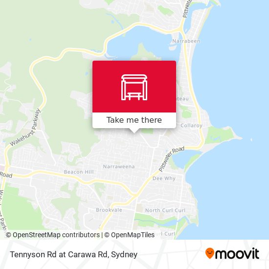 Tennyson Rd at Carawa Rd map